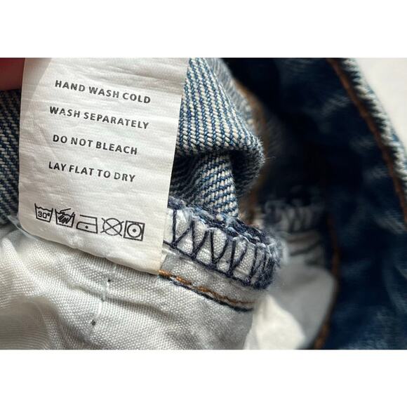 superdown revolve jayda lace up jean mid blue wash - Picture 8 of 11